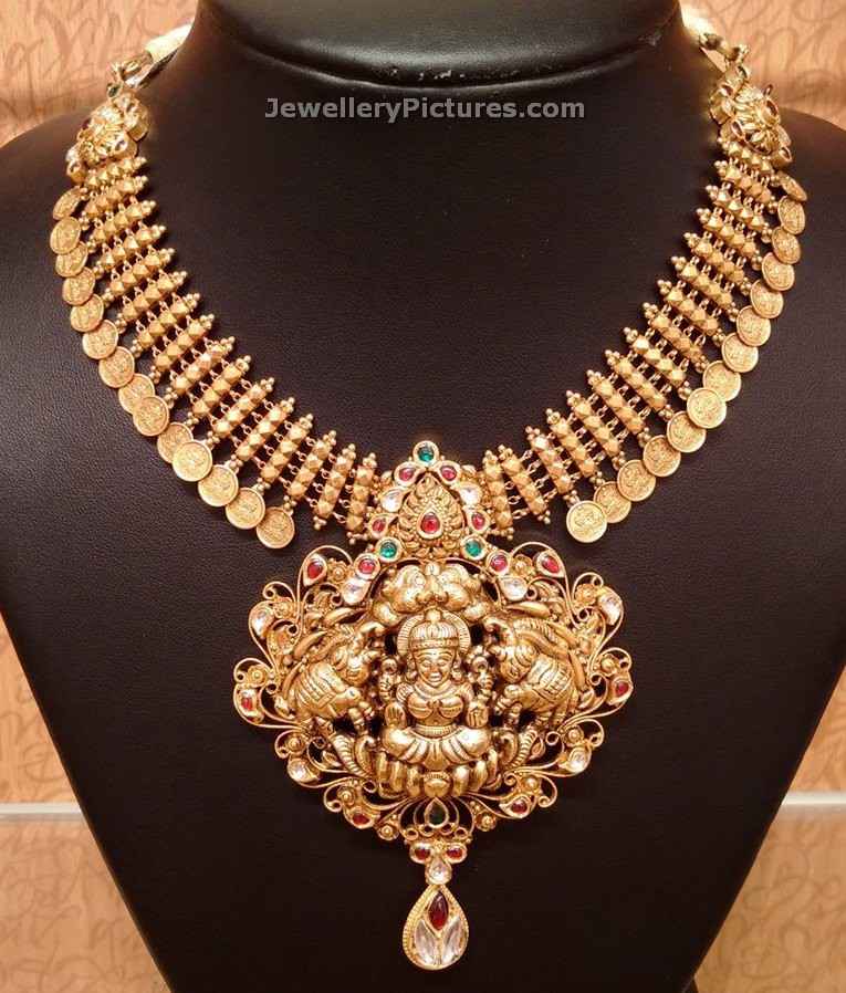 22 carat gold lakshmi kasulaperu designs