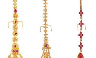 maang tikka designs in gold