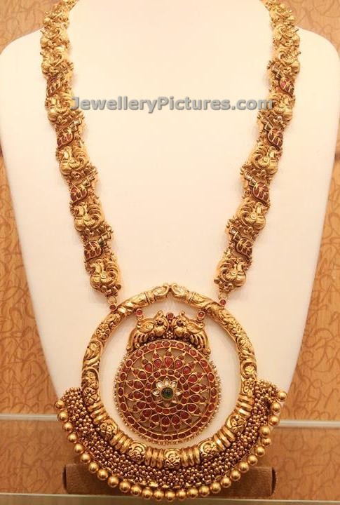 chandbali pendant long chain