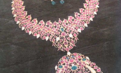South Indian Ruby Jewellery necklace design