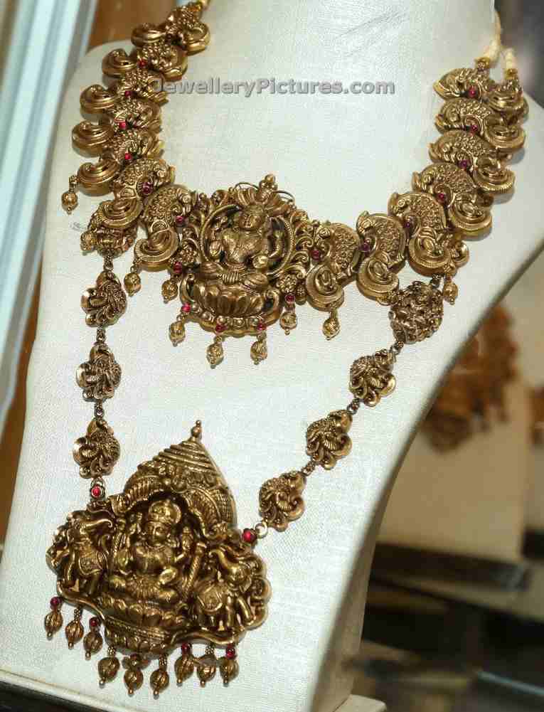 south indian temple jewellery nakshi work