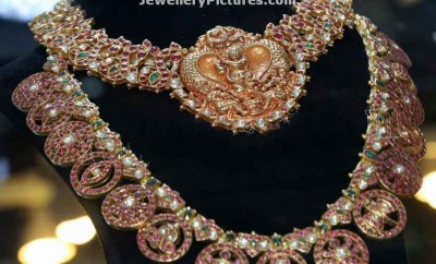 antique necklace ruby temple jewellery