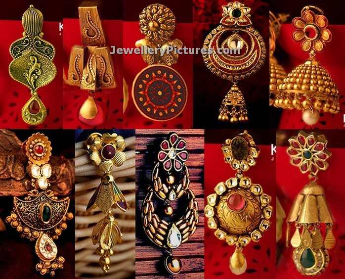 kalyan jewellers earring collections