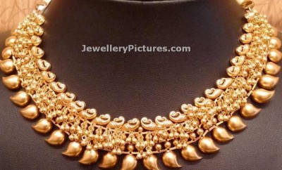Latest gold sales muvvala haram designs