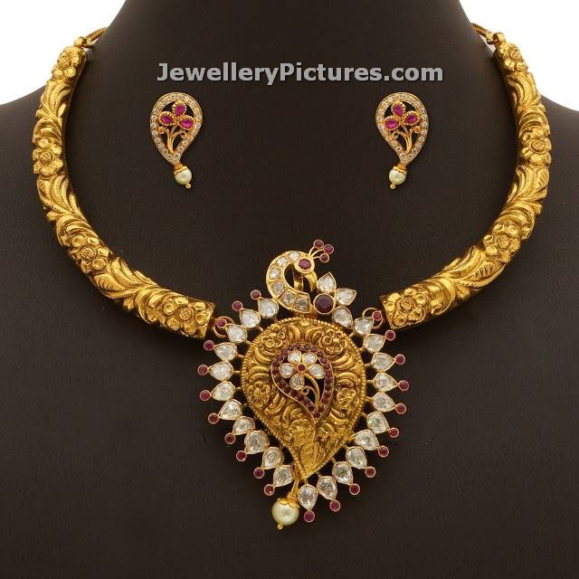 mango design necklace