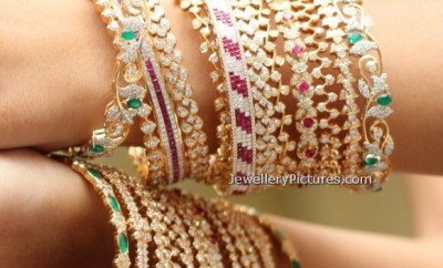 kirtialal diamond bangle collection