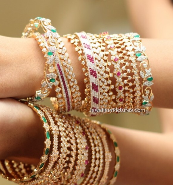 kirtialal diamond bangle collection