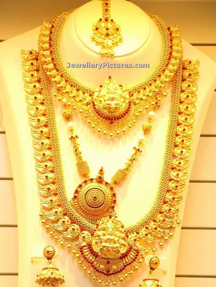 joyalukkas gold designs mango haram and necklace