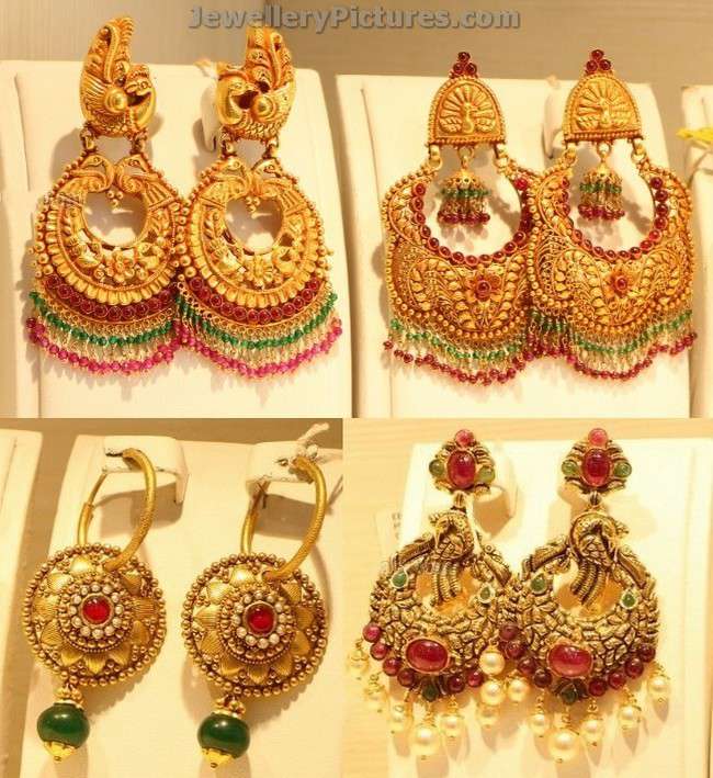 latest gold chandbali designs 