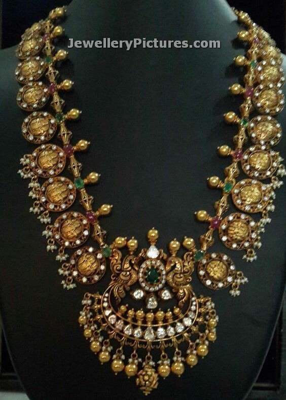 gold kasu mala necklace