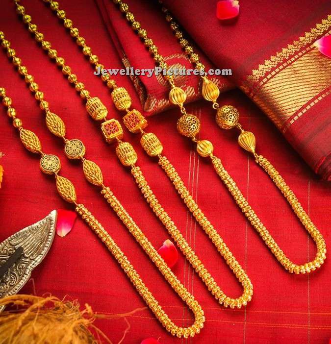 indian gold chain designs for women