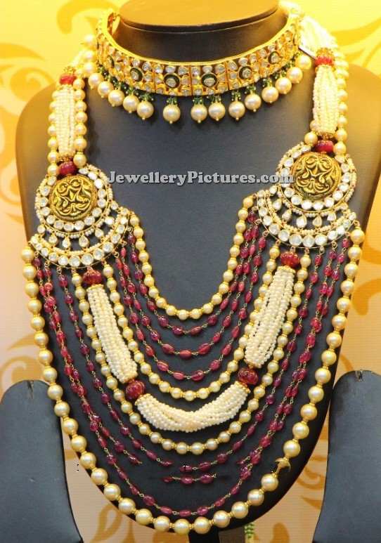 pearl and emerald beads nizam jewellery