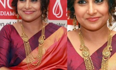 vidya balan jewellery gold at senco