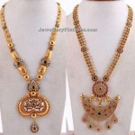 Gold Long Necklace Designs in 50 Grams