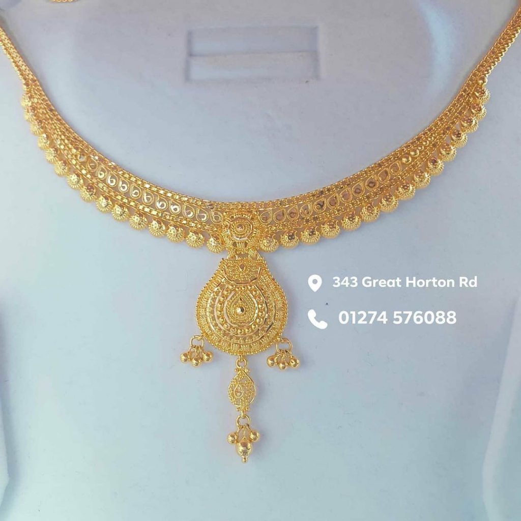 Gold Necklace with Weight