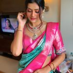 Payal Rajput in Kalasha fine Jewel Diamond Necklace