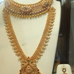 Gold Bridal Long Chain and Necklace set
