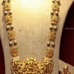 Gold Maha Lakshmi Haram design