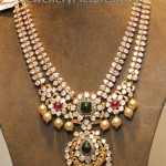 Pachi style Step Necklace with Flat Diamonds
