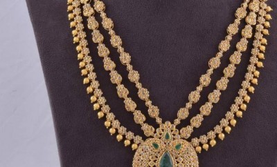 layered chakri diamond necklace