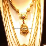 Chandrahar Jewellery with Gold Beads