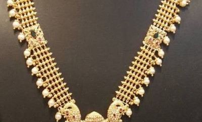 gold long chain designs south indian design jewelry