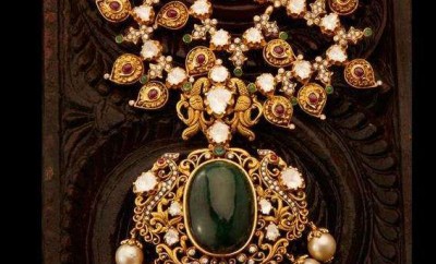 gold mango mala designer jewellery