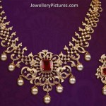 Indian Diamond Necklace And Earrings