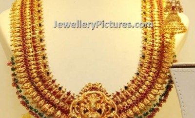south indian traditional gold jewellery designs lakshmi haram