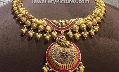 traditional necklace designs gold jewellery