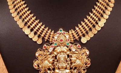 22 carat gold lakshmi kasulaperu designs