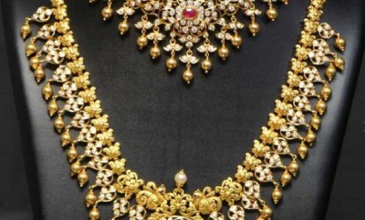 south indian wedding jewellery sets haram and necklace