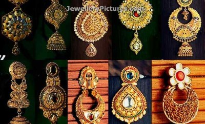 gold earrings from kalyan jewellers