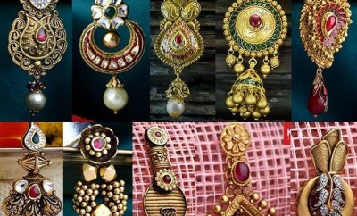 kalyan jewellers earrings designs in gold