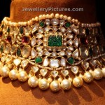 Polki Choker with pearls and Emeralds