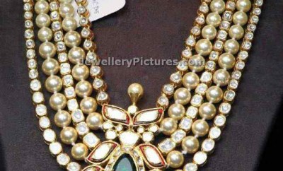 diamond polki sets with pearls