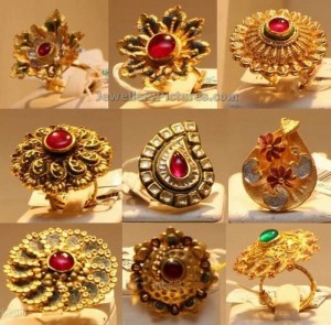 9 Antique Gold Ring Designs by TBZ - Jewellery Designs