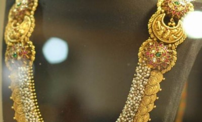 lakshmi kasu mala design in gold