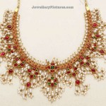 Pearl Necklace Designs in Gold